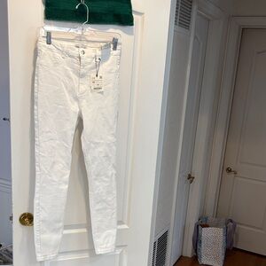NWT Zara Women's Crisp White Skinny Jeans
